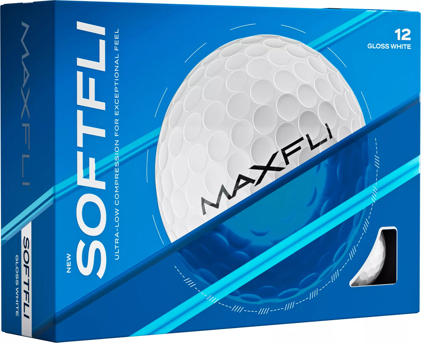 Maxfli Softfli 2025 Gloss White - 24 Balls