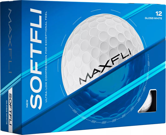 Maxfli Softfli 2025 Gloss White - 12 Balls