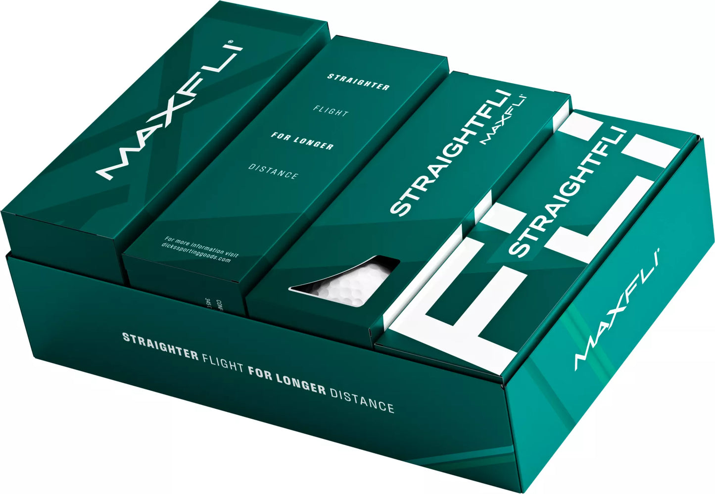 Maxfli Straightfli Gloss White Golf Balls - 4 Dozen for the price of 3