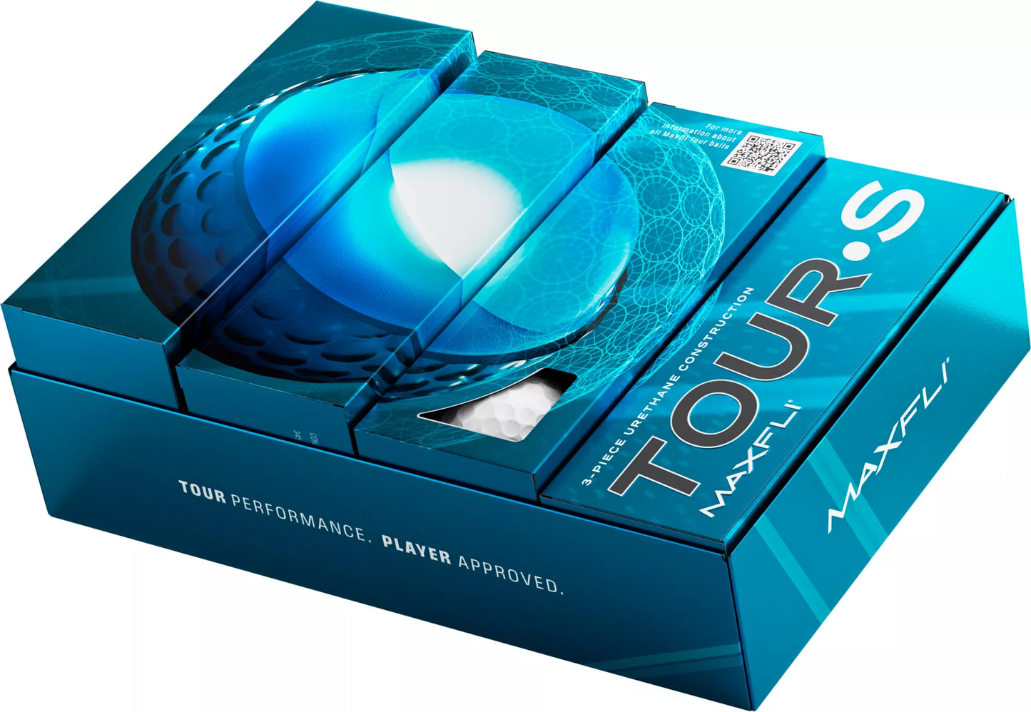 Maxfli Tour S 2025 - Gloss White - 12 Balls