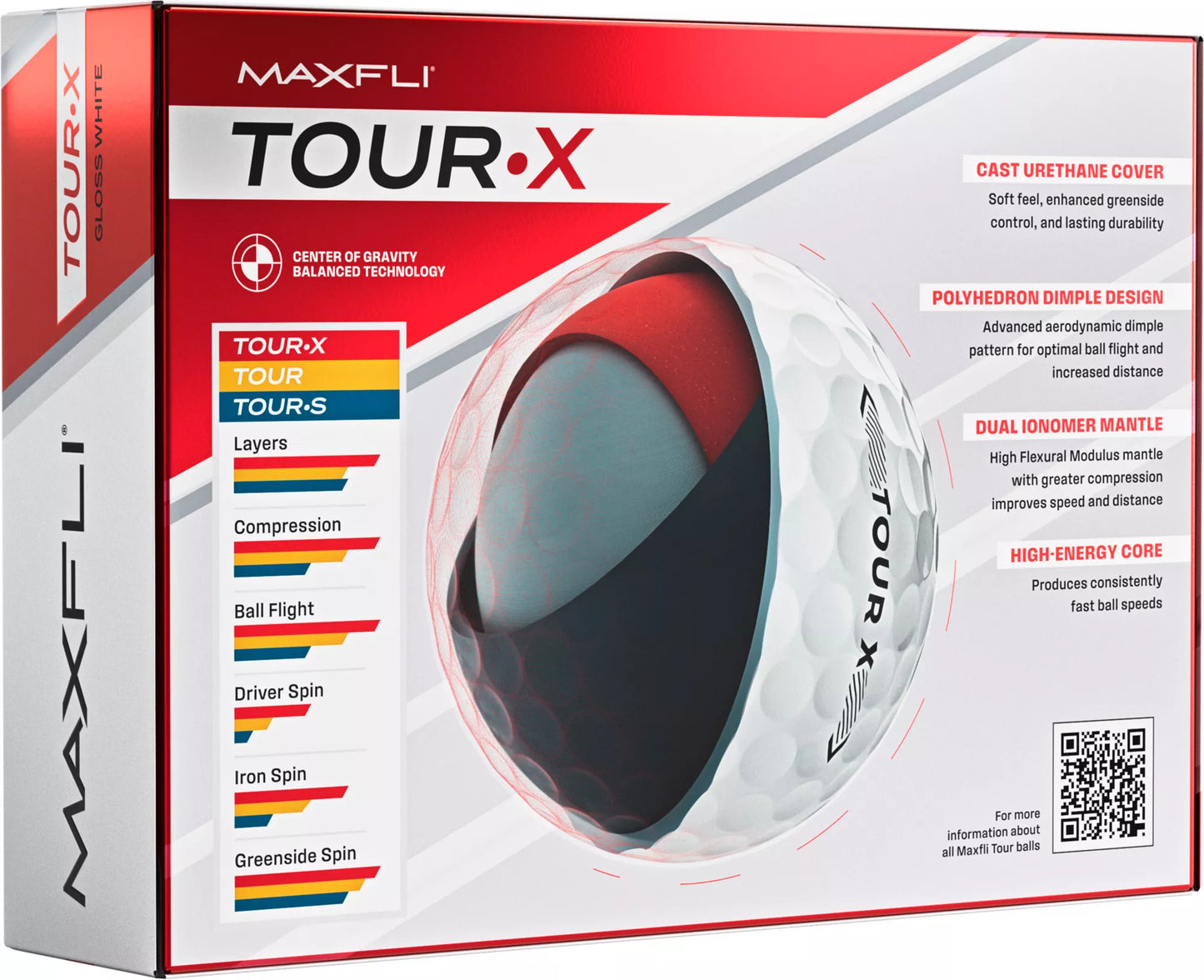 Maxfli Tour X 2025 - Gloss White - 12 Balls - SOLD OUT- NEW STOCK ARRIVING LATE OCTOBER - PRE-ORDER NOW