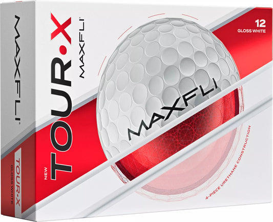 Maxfli Tour X 2025 - Gloss White - 12 Balls - SOLD OUT- NEW STOCK ARRIVING LATE OCTOBER - PRE-ORDER NOW