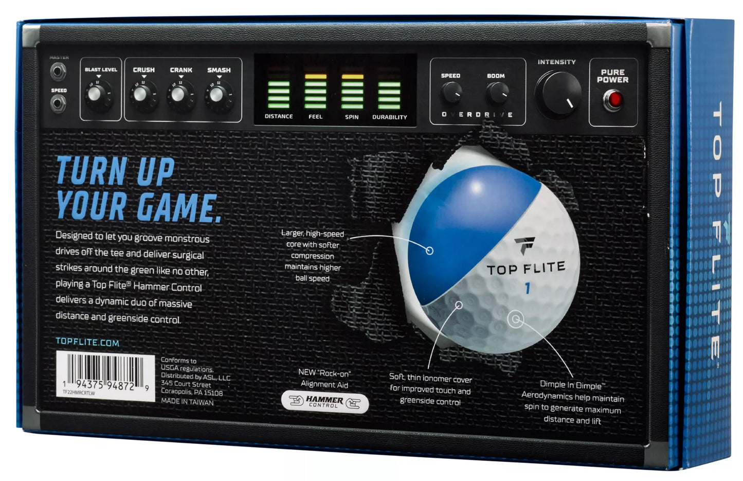 Top Flite 2022 Hammer Control Gloss White - 15 Balls