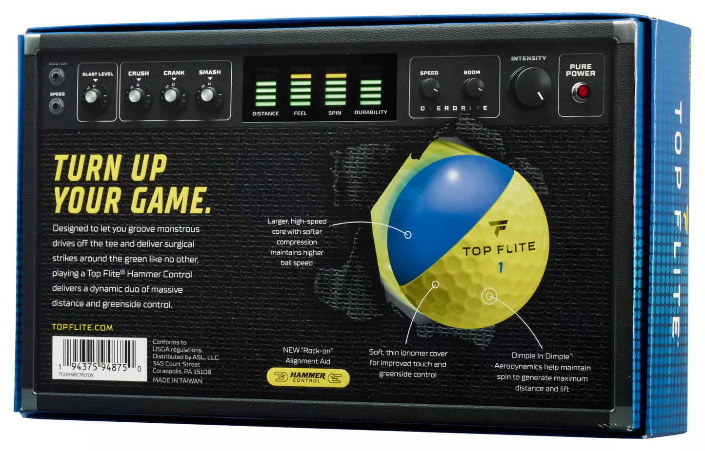 Top Flite 2022 Hammer Control Yellow - 15 Balls