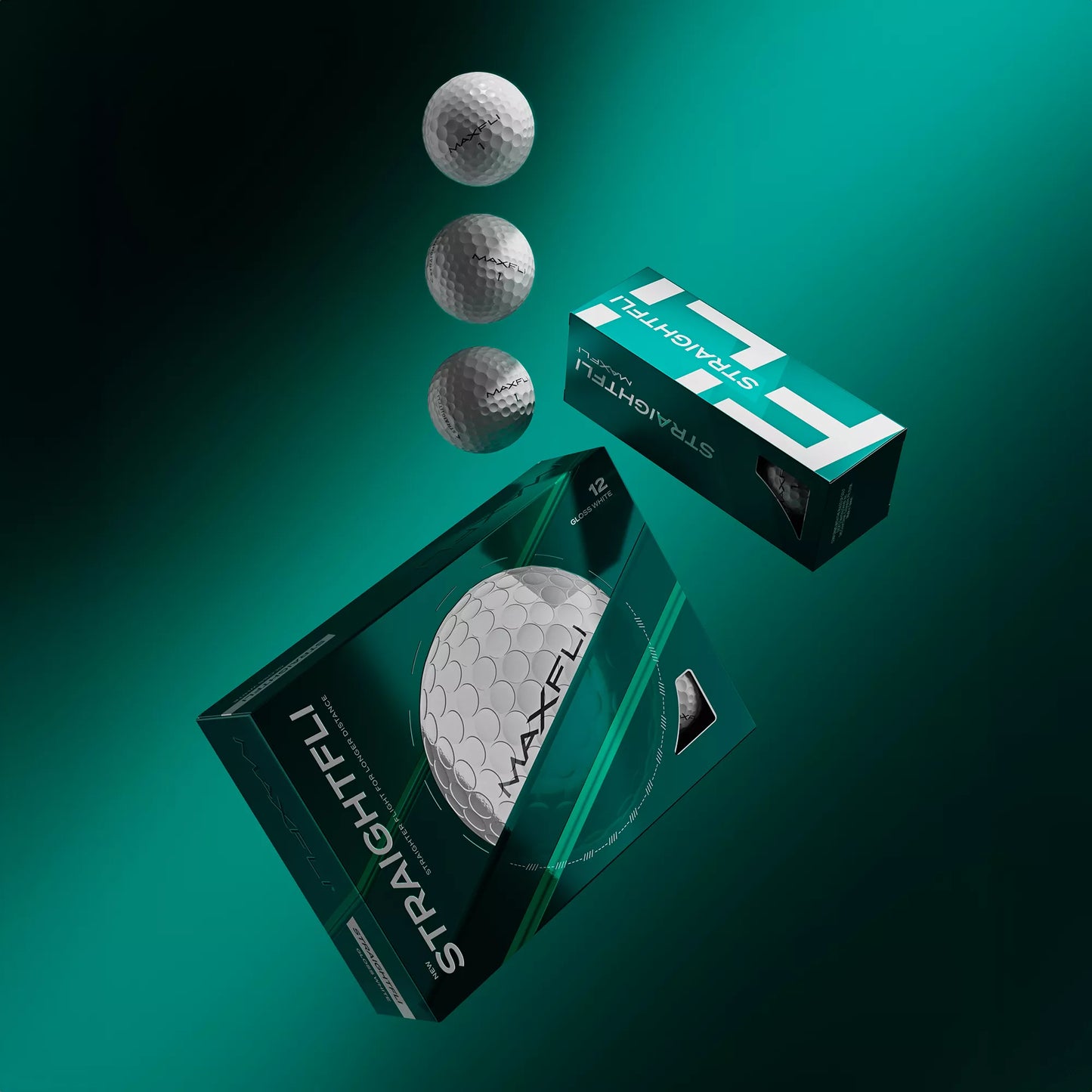 Maxfli Straightfli 2025 - 3 Colours Available - 12 Balls