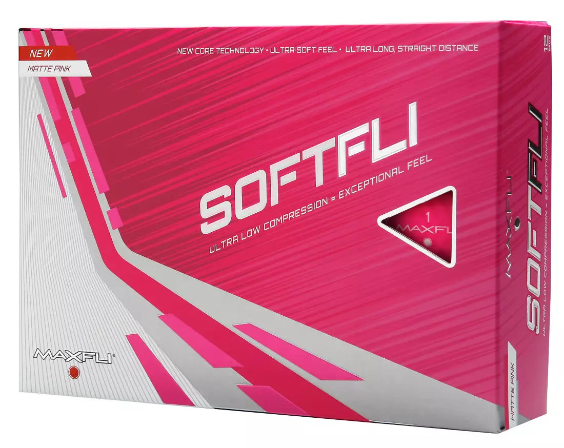 Maxfli Softfli Matte Pink - 12 Balls