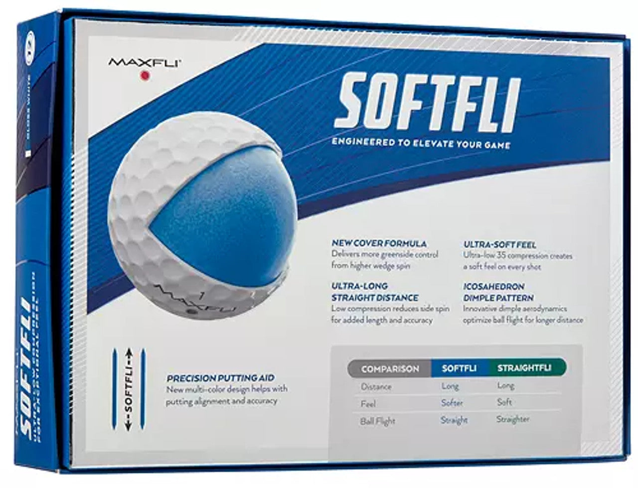 Maxfli Softfli Gloss White - 12 Balls