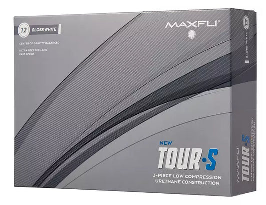 Maxfli Tour S - Gloss White - 12 Balls