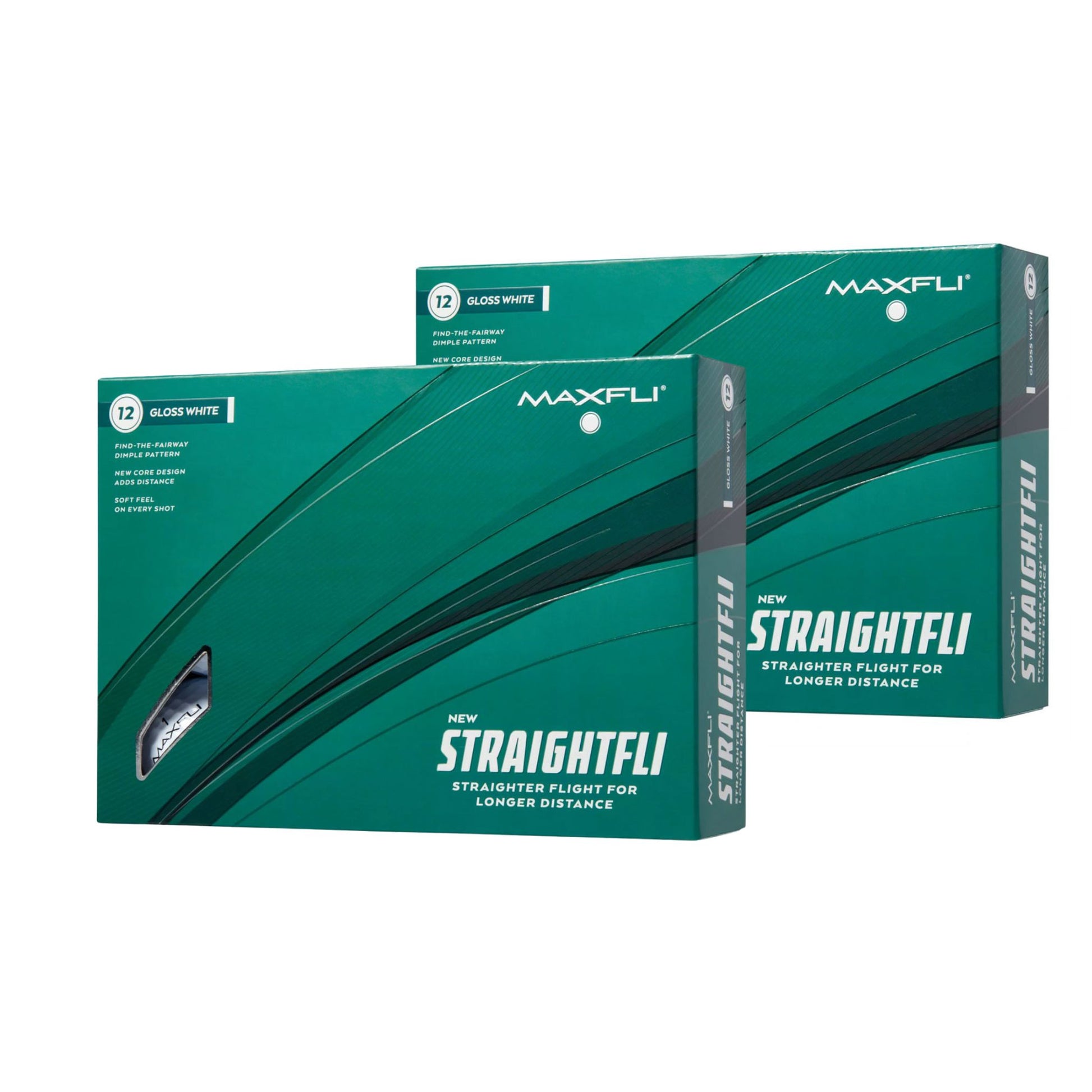 Maxfli Straightfli Gloss White - 24 Balls – Dormie.co.nz