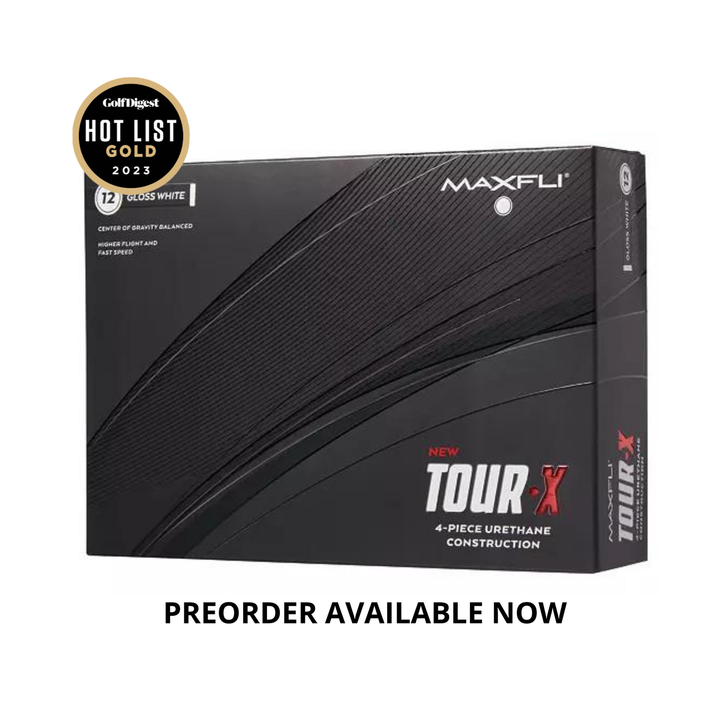 Maxfli Tour X - Gloss White - 12 Balls